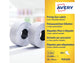 Etichette removibili per prezzatrici 2 linee Avery 16x22 mm bianco - conf. 10 rotoli da 1200 etichette - PLR1626