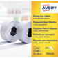 Etichette removibili per prezzatrici 2 linee Avery 16x22 mm bianco - conf. 10 rotoli da 1200 etichette - PLR1626