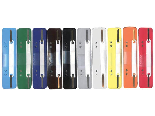 Pressini fermafogli Q-Connect 34x150 mm assortiti conf. da 250 - 2102502011