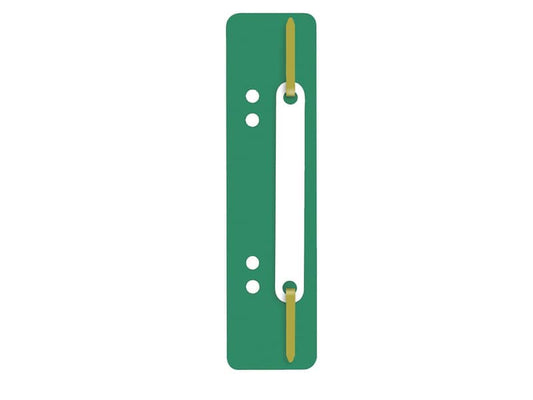 Pressini fermafogli Q-Connect 34x150 mm verde conf. da 25 - 2012500110