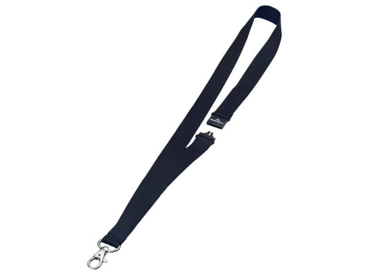 Cordoncino per portabadge DURABLE tessuto nero 20mm x 44cm conf. 10 - 813701