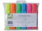 Evidenziatori Q-Connect 1,5-2 mm assortiti astuccio da 6 colori - KF01909
