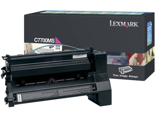 Toner return program Lexmark magenta C7700MS