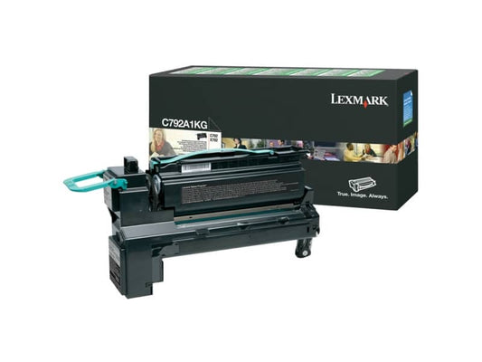 Toner return program Lexmark nero C780A1KG