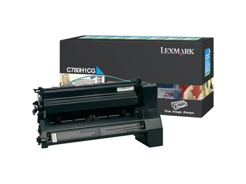 Toner alta resa return program Lexmark ciano C780H1CG