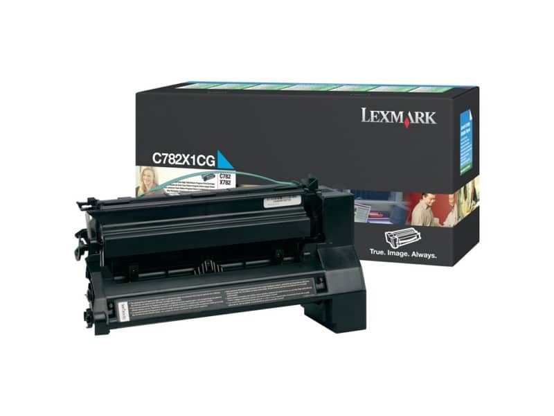 Toner altissima resa return program Lexmark ciano C782X1CG
