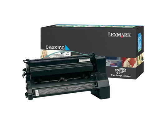 Toner altissima resa return program Lexmark ciano C782X1CG