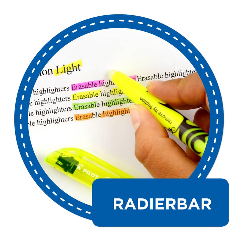 Evidenziatore a penna cancellabile Pilot Frixion Light - tratto 3,3 mm - rosa 009139