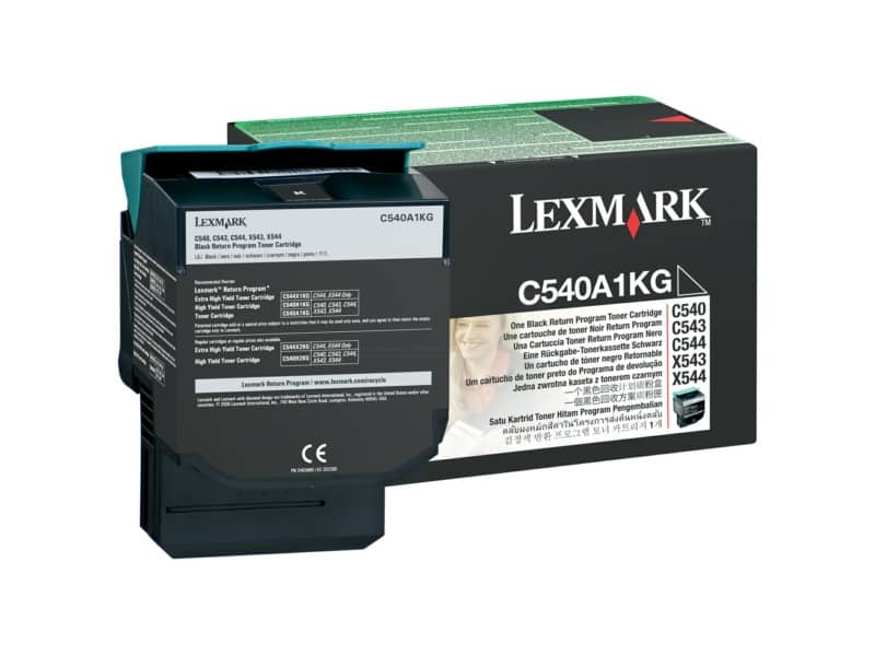 Toner return program Lexmark nero  C540A1KG