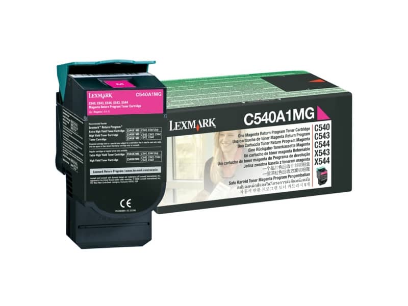 Toner return program Lexmark magenta  C540A1MG