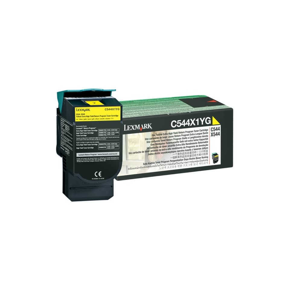Toner altissima resa return program Lexmark giallo C544X1YG
