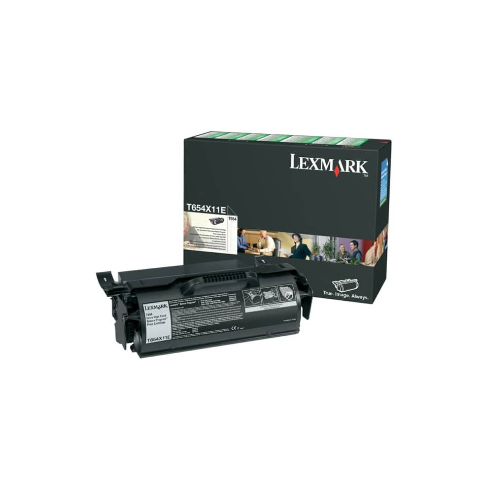 Toner altissima resa return program Lexmark nero T654X11E