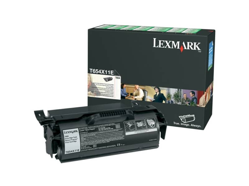 Toner altissima resa return program Lexmark nero T654X11E