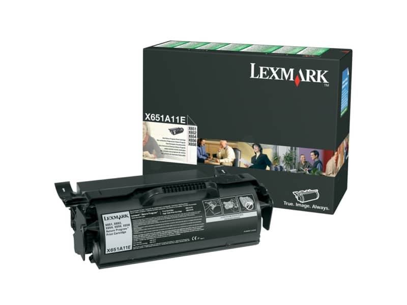 Toner return program Lexmark nero  X651A11E