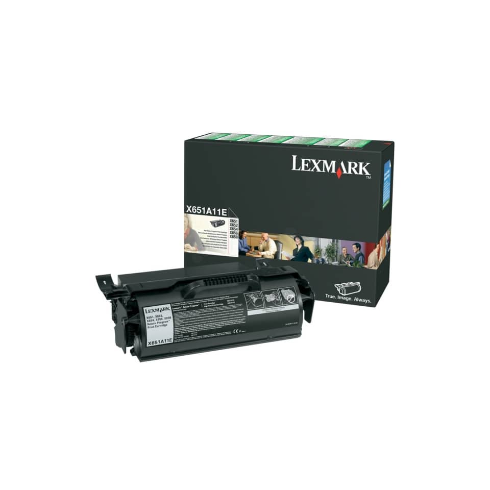 Toner return program Lexmark nero  X651A11E