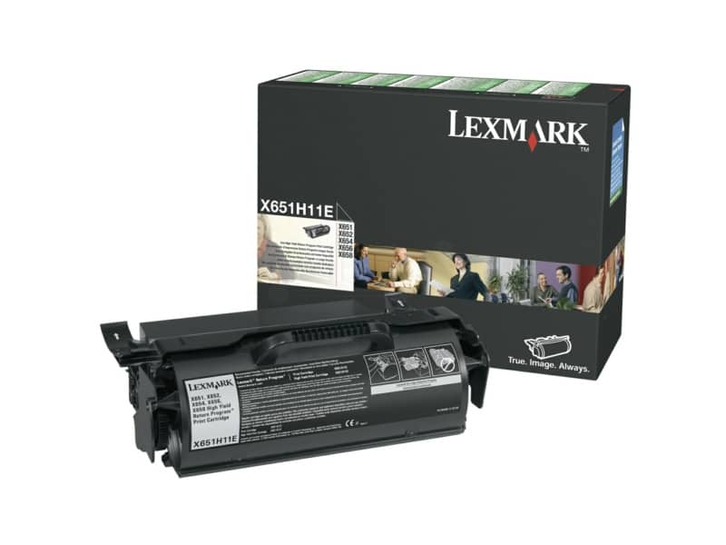 Toner alta resa return program Lexmark nero X651H11E