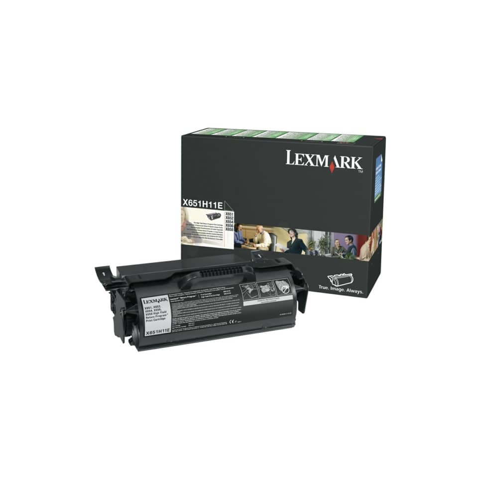 Toner alta resa return program Lexmark nero X651H11E