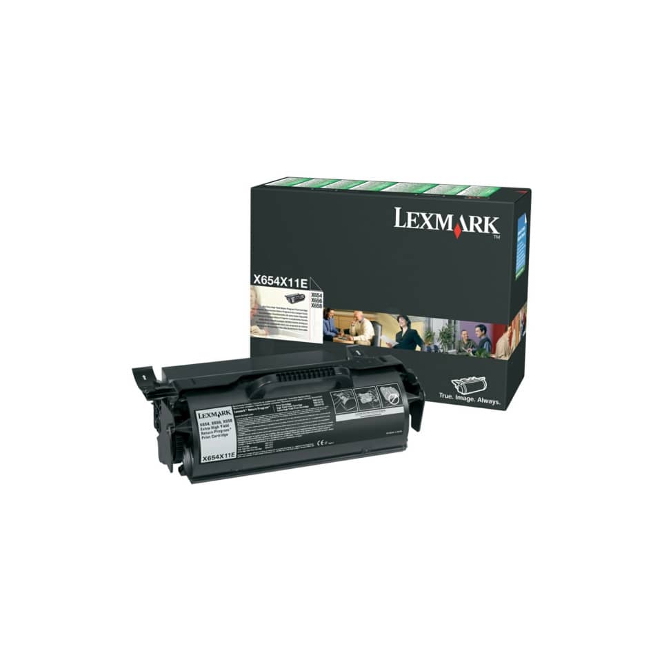 Toner altissima resa return program Lexmark nero X654X11E
