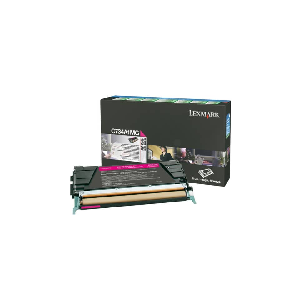 Toner return program Lexmark magenta  C734A1MG