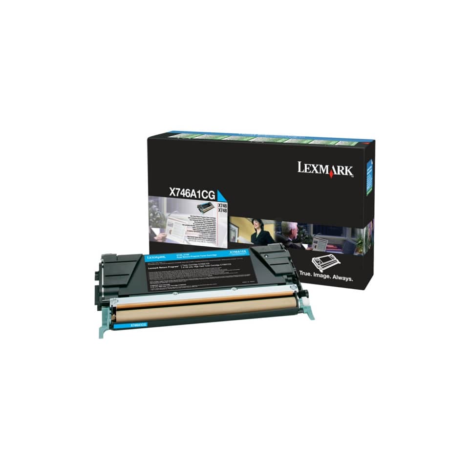 Toner return program X746, X748 Lexmark ciano X746A1CG