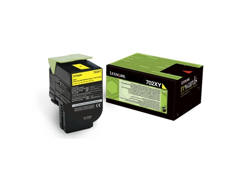 Toner altissima resa return program 702XY Lexmark giallo 70C2XY0