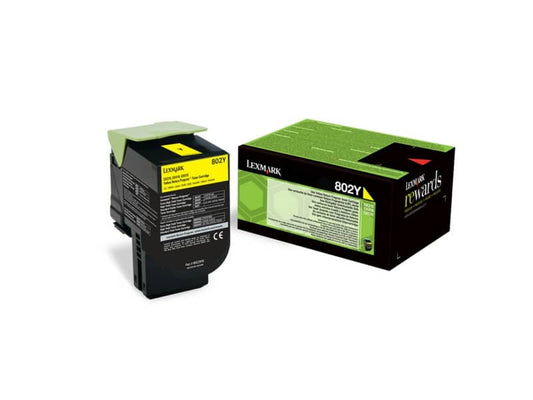 Toner return program 802Y Lexmark giallo 80C20Y0