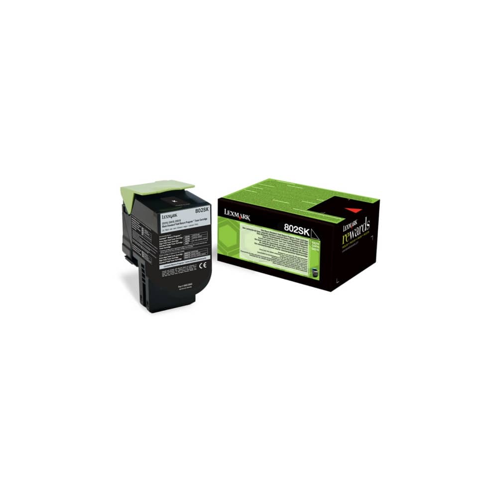 Toner standard return program 802SK Lexmark nero 80C2SK0