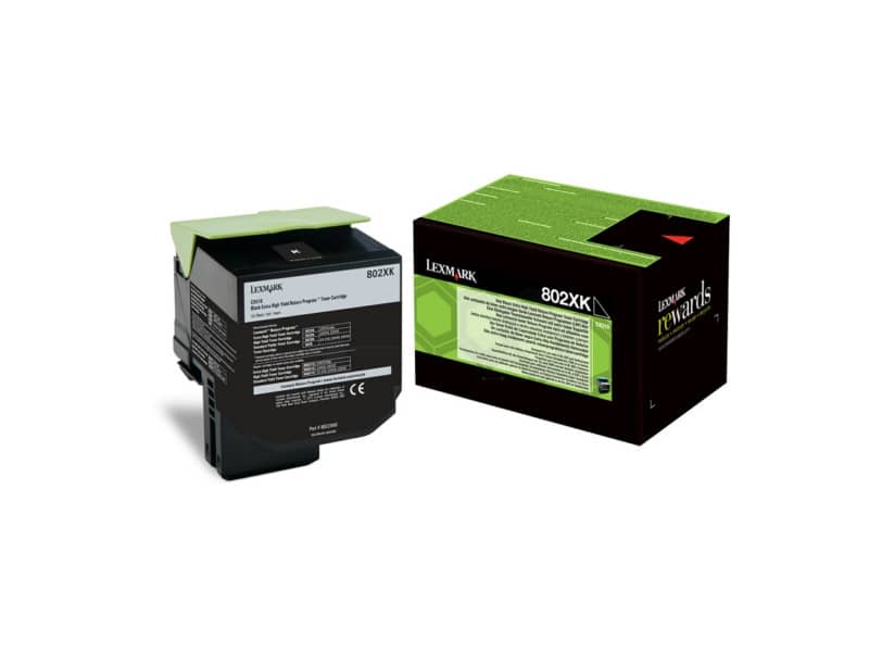 Toner altissima resa return program 802XK Lexmark nero 80C2XK0