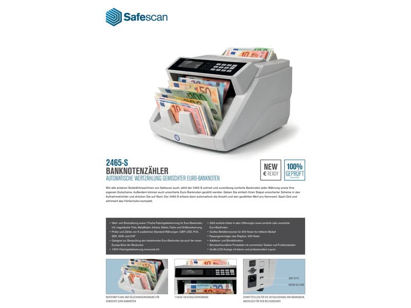 Contabanconote Safescan 2465-S grigio  112-0540
