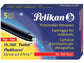 Cartucce di inchiostro Pelikan km/5 con punta roller rosso astuccio da 5 - 946491