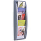 Espositori da terra Paperflow alluminio 5 scomparti per formati A5 22,8x9,8x65 cm - K540635