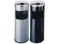 Posacenere DURABLE autoestinguente a colonna con sabbia e cestino acciaio nero base tonda - 333201