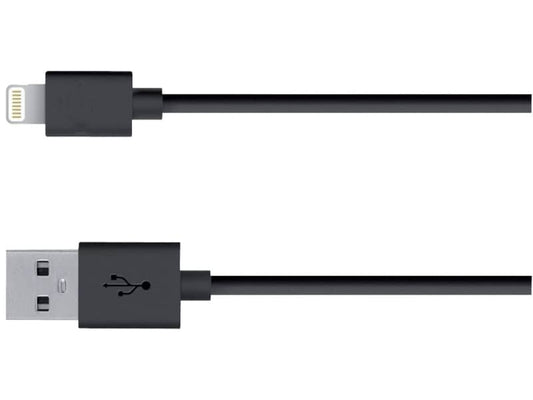 Cavo di ricarica e sincronizzazione Media Range USB 2.0/Apple Lightning 1m nero - MRCS137