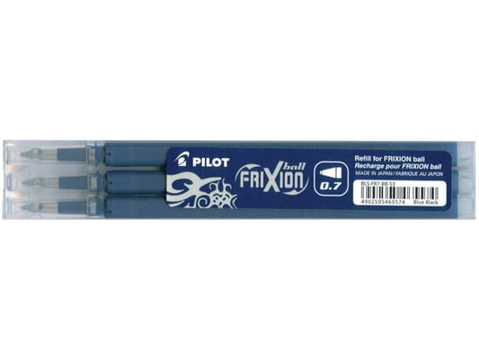 Refill penne a sfera Pilot Frixion Ball e Clicker 0,7 mm blu scuro Set 3 pezzi - 6616