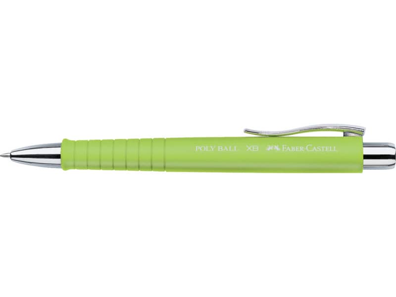 Penna a sfera a scatto Faber-Castell Poly Ball XB lime 241164