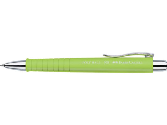 Penna a sfera a scatto Faber-Castell Poly Ball XB lime 241164