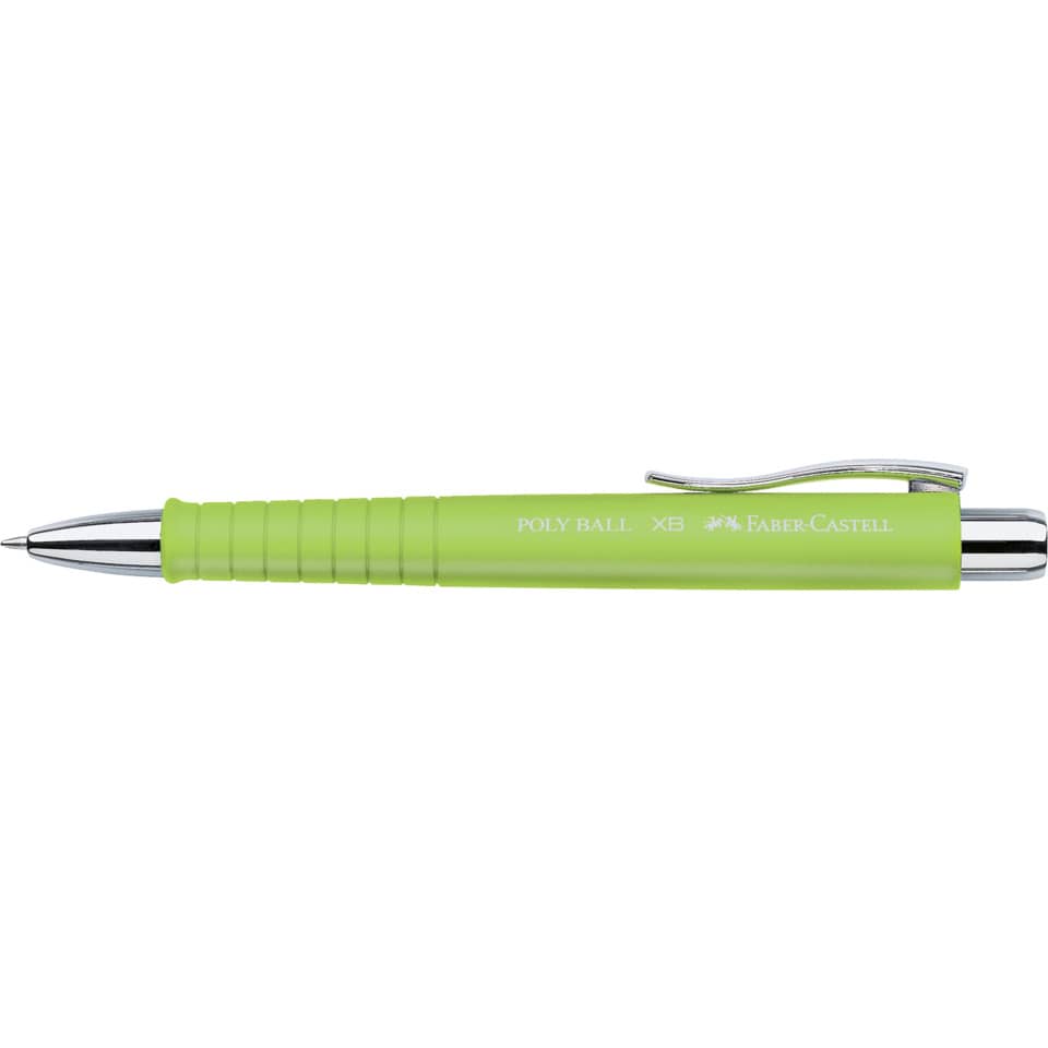Penna a sfera a scatto Faber-Castell Poly Ball XB lime 241164
