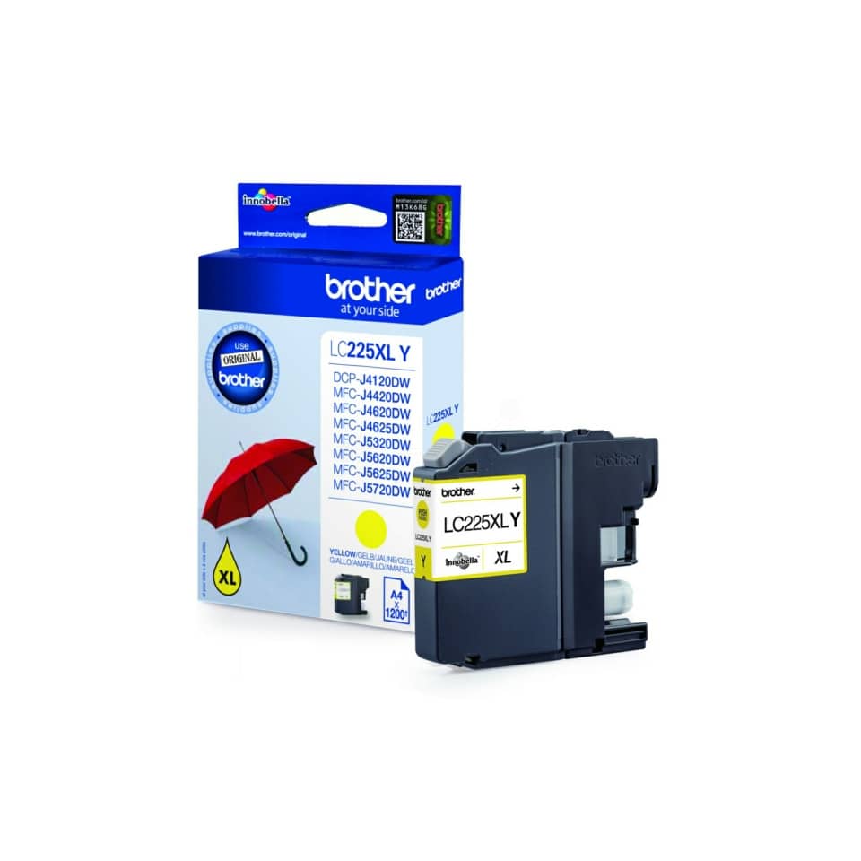 Cartuccia inkjet alta resa LC-225 Brother giallo LC-225XLY