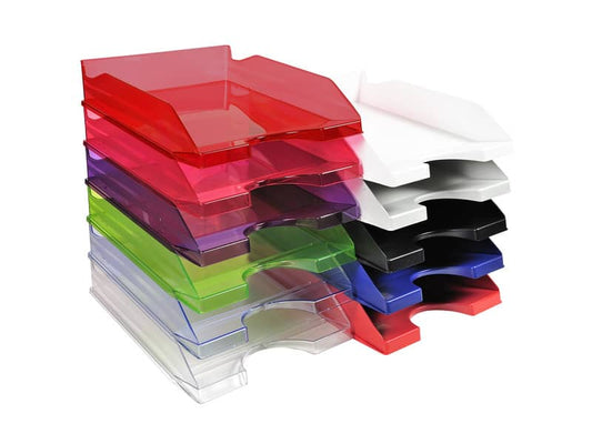 Vaschetta portacorrispondenza Exacompta ECOTRAY EcoBlack plastica A4+ nero 123014D