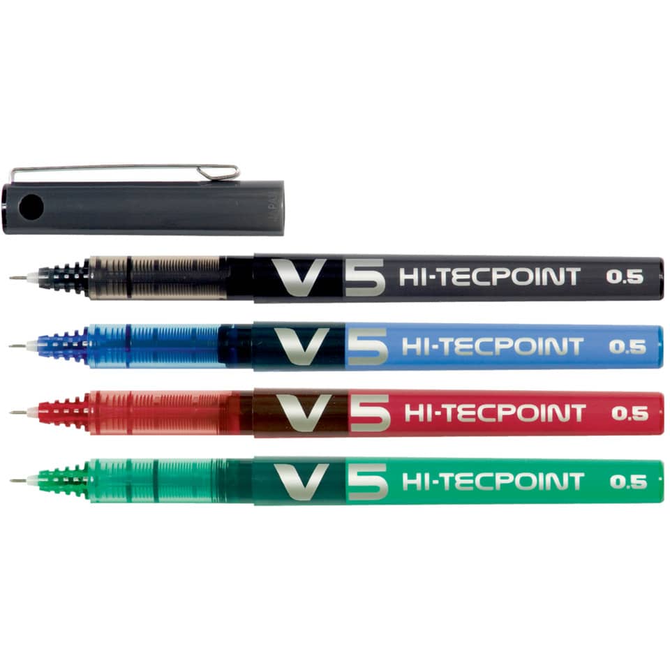 Roller Pilot Hi-Tecpoint V5 0,5 mm rosso  011692