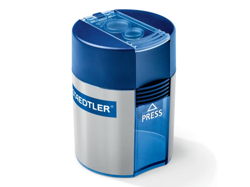 Temperamatite con contenitore Staedtler Noris a 2 fori 512 001 grigio-blu 512 001
