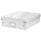 Scatola Organizer "M" Leitz CLICK & STORE A4 bianco metallizzato 28,1x10x37 cm - 60580001