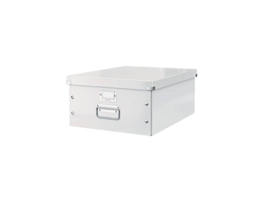 Scatola per archiviazione universale "L" Leitz CLICK & STORE bianco metallizzato 36,9x20x48,2 cm - 60450001