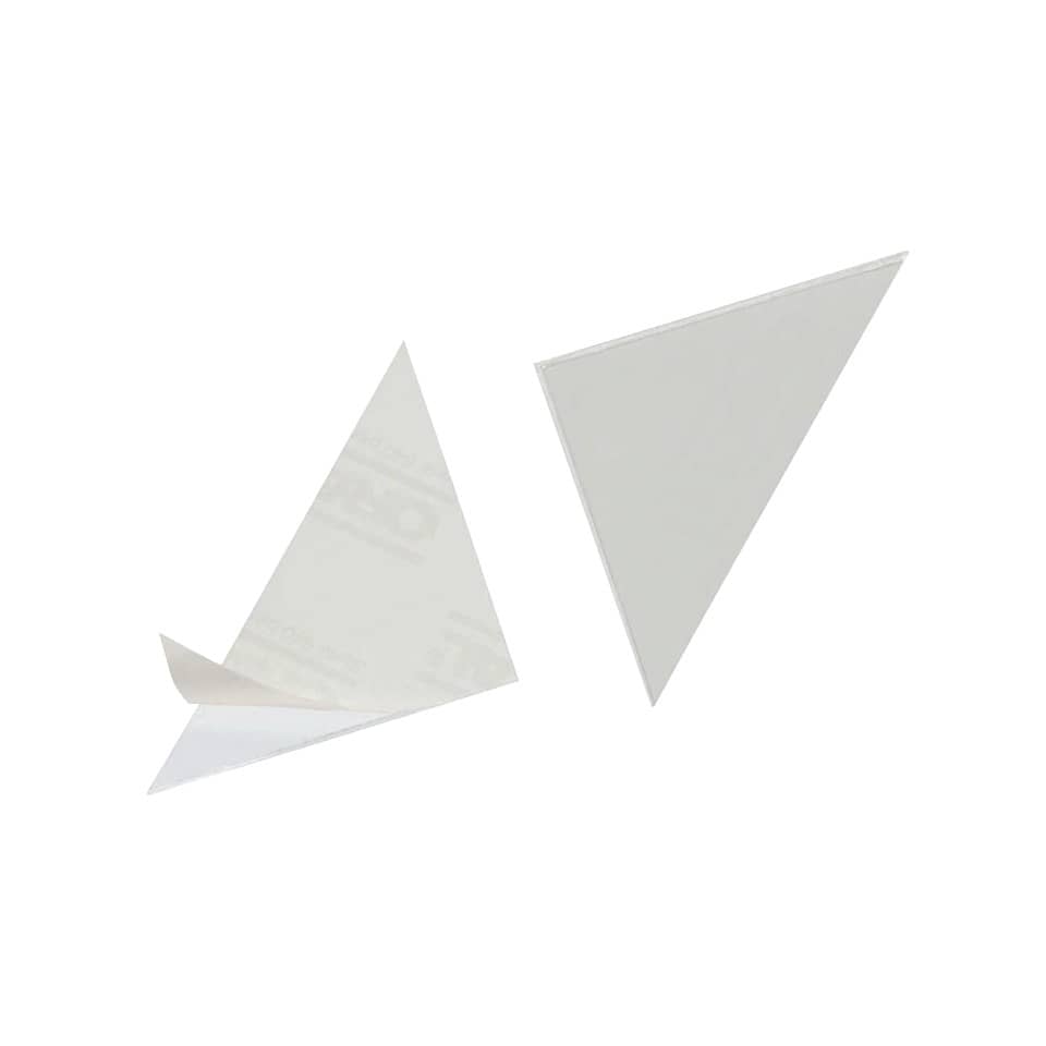 Tasche adesive DURABLE CORNERFIX® triangolari polipropilene trasparente 75x75mm  conf. 100 - 828119
