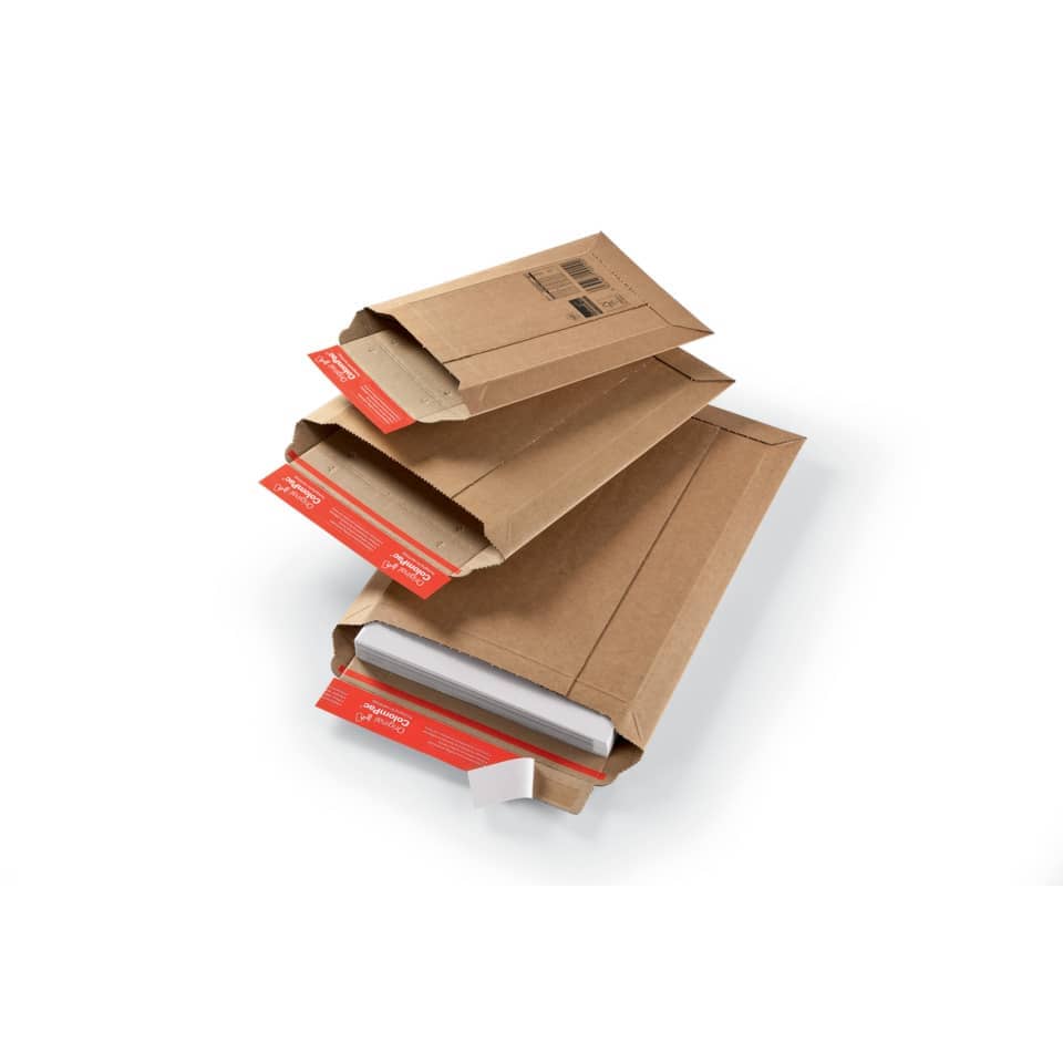 Busta rigida per spedizioni ColomPac in cartone ondulato f.to 16,7x26,8 cm avana 30000177