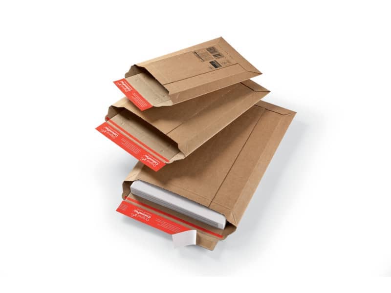 Busta rigida per spedizioni ColomPac in cartone ondulato f.to 16,7x26,8 cm avana 30000177