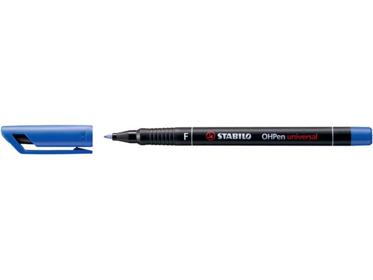 Penna Stabilo OHPen universal Fine (F) 0,7 mm blu 842/41