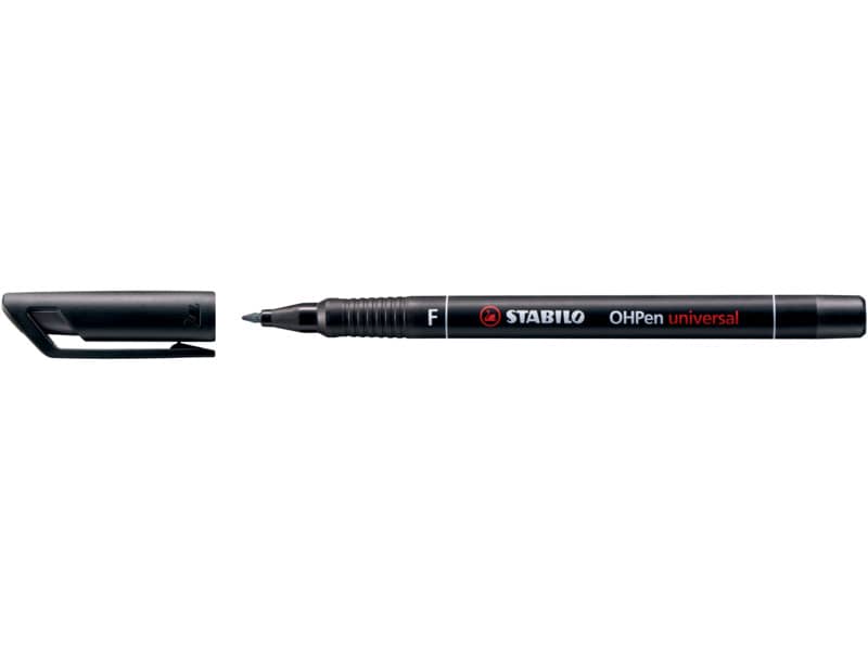 Penna Stabilo OHPen universal Fine (F) 0,7 mm nero 842/46