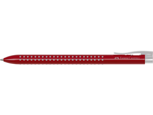 Penne a sfera a scatto Faber-Castell Grip 2022 tratto M rossa 544621