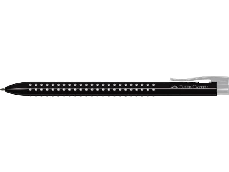 Penne a sfera a scatto Faber-Castell Grip 2022 tratto M nero 544699